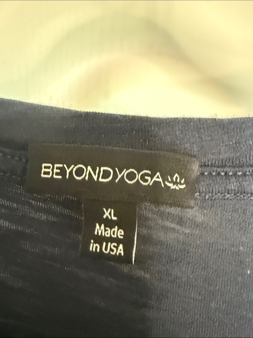 Beyond Yoga Deep Navy Relaxed Crew Short Sleeve Tee - Picture 3 of 6
